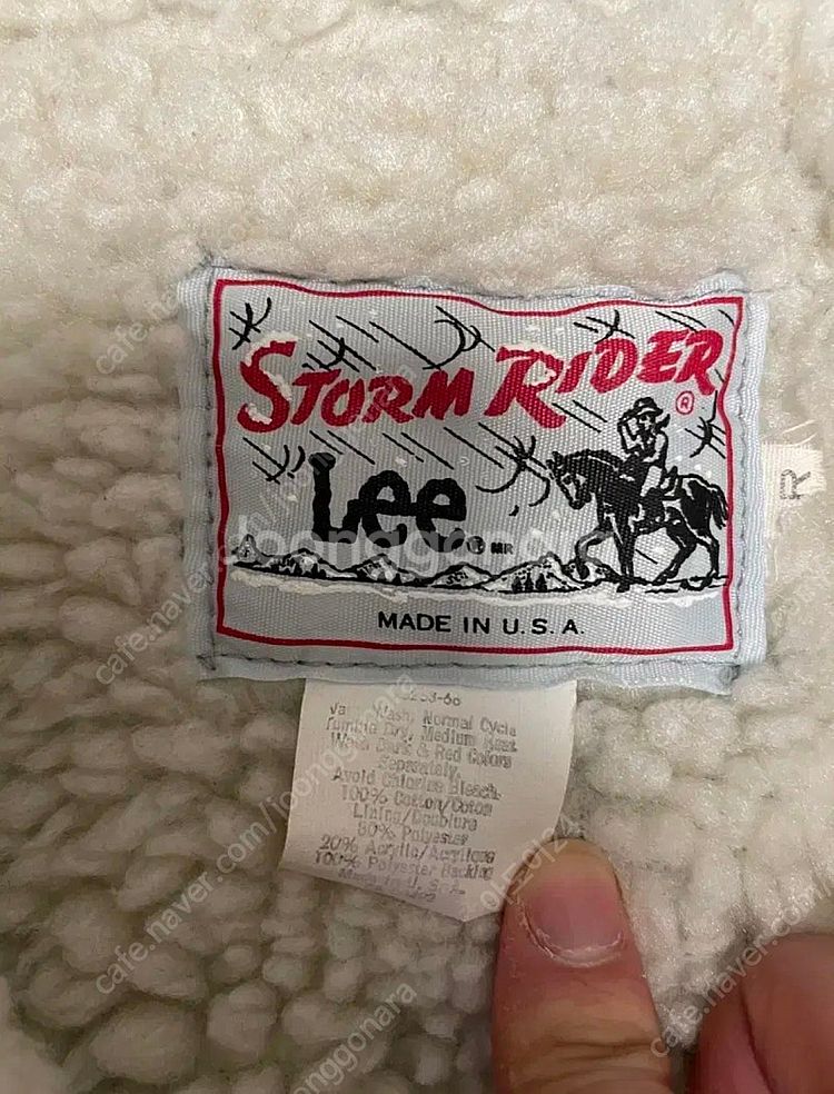 Lee 스톰라이더 쉐르파 데님 자켓 made in us...--5