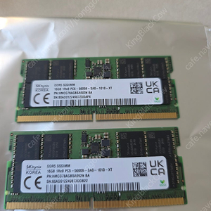 SK 하이닉스 DDR5 5600 16GB 램 *2