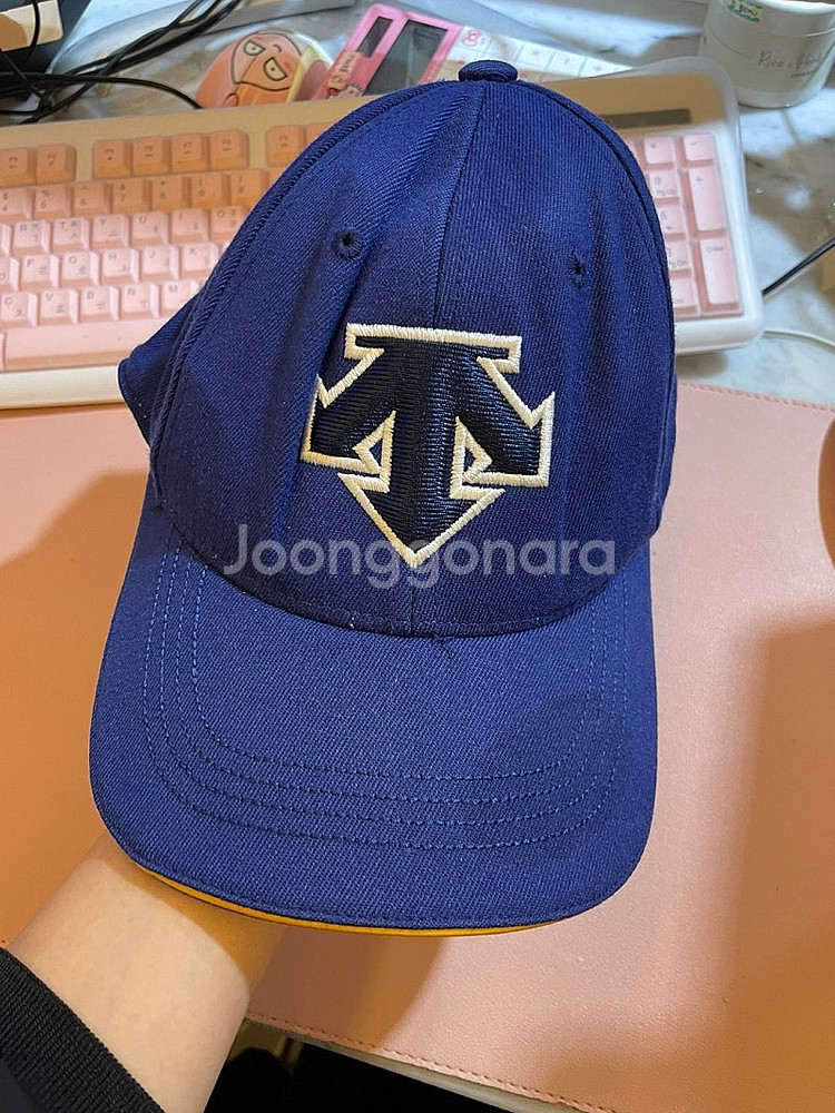 데상트 파랑 모자 볼캡 m-xl 58cm--0