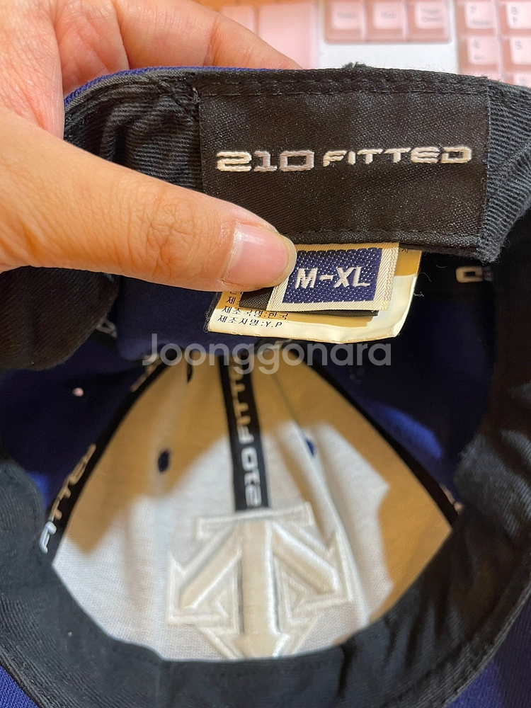 데상트 파랑 모자 볼캡 m-xl 58cm--5