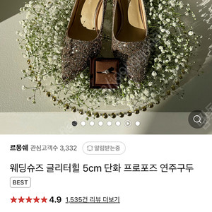 르몽쉐 본식 웨딩드레스 스튜디오촬영 구두 팝니다