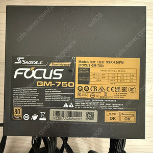 파워 시소닉 포커스 FOCUS GOLD GM-750 Modular 판매합니다.