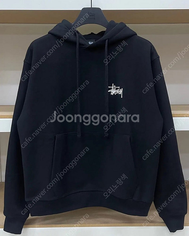 재고처리) 스투시 베이직 기모 후드티 3컬러--5