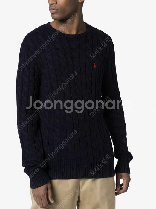 재고처리) 폴로 랄프로렌 남성 케이블 라운드 니트 4컬러--1