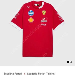 페라리 팀 티셔츠 Scuderia Ferrari 2025 Oversized T-shirt xl사이즈