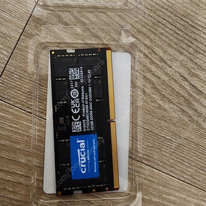 크루셜 노트북 ddr5 4800 32기가 1개팔아요. 택포8만