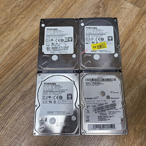 노트북용 HDD 1TB 2개, 500G 2개. 총 4개 [교환] SSD 120G 6개