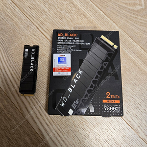 WD BLACK SN850X 방열 히트싱크 ssd 2TB (플스5 , PC 게임용)