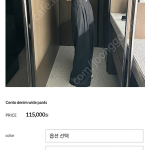 파티수 cento denim wide pants