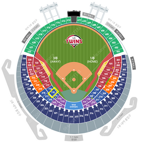 [프로야구] 3/25 (화) LG 트윈스 vs 한화 이글스 3루 블루석 2연석 4연석 양도합니다.