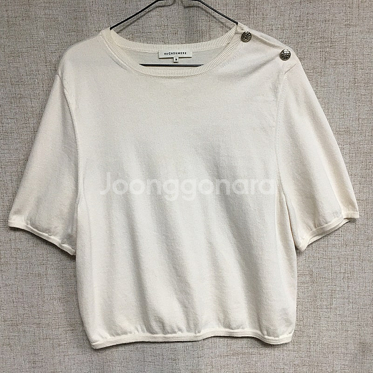 한섬 더캐시미어 23 버튼 캐시미어 니트 90--0