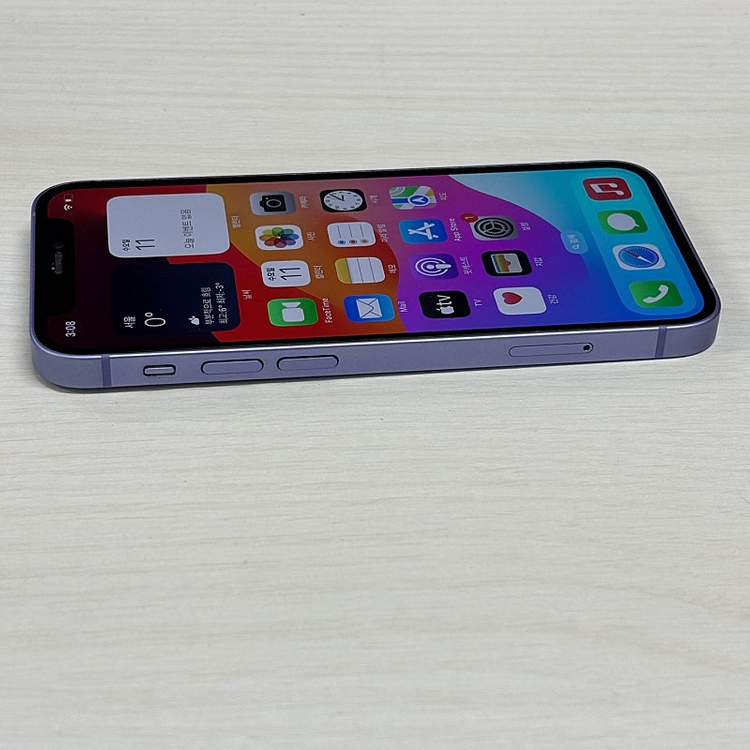 아이폰12미니 퍼플색상 128용량 무잔상 깨끗한단말기 25만 판매합니다--5