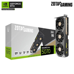 ZOTAC GAMING 지포스 RTX 5070 SOLID OC D7 12GB 그래픽카드