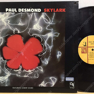 LP ; paul desmond featuring gabor szabo - skylark 폴 데스몬드 엘피 음반 CTI 재즈, 재즈 펑크, jazz, funk-jazz