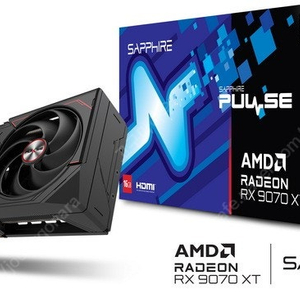 SAPPHIRE 라데온 RX 9070XT PULSE D6 16GB 팝니다.