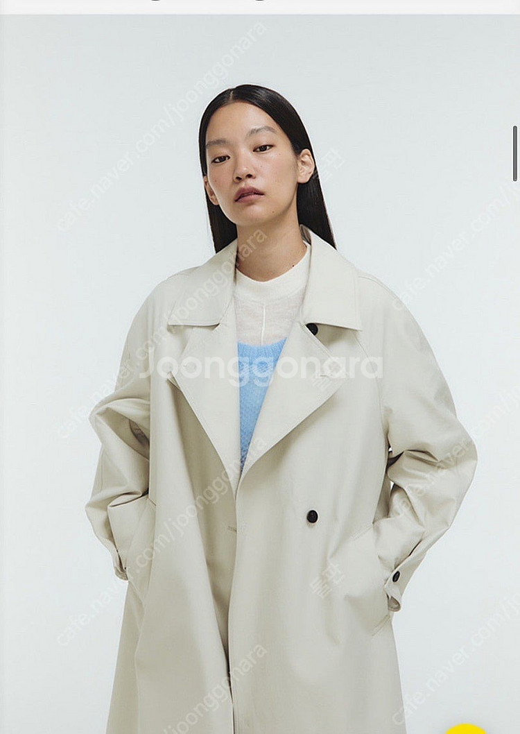 GBH apparel 래글런 트렌치 코트 라이트그레이 ...--1