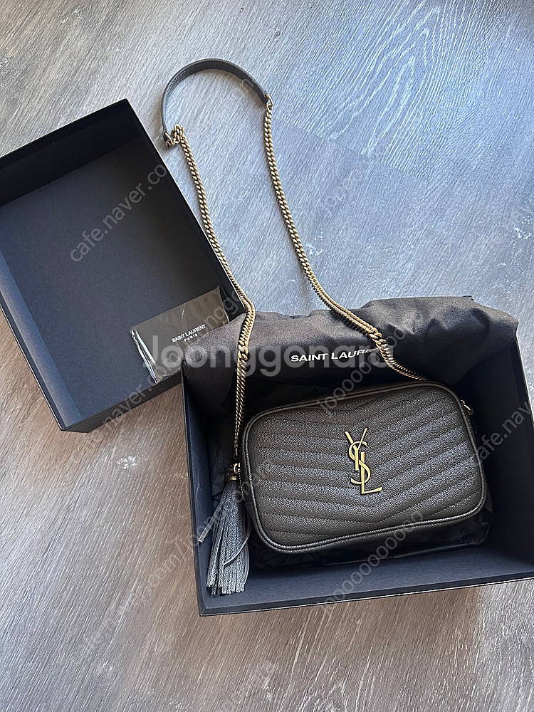 입생로랑 루미니 카메라백 페블+빈티지골드--0