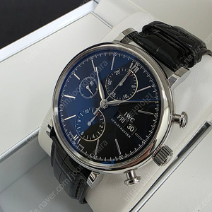 IWC 포르토피노 크로노그래프 42mm 42미리 검판 데이데이트 IW391008 판매합니다