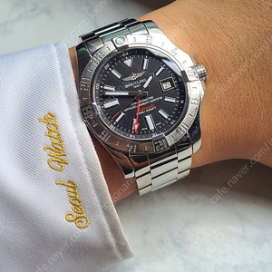 [정품] 브라이틀링 어벤져2 GMT 43 블랙 (Brietling Avenger II GMT 43)