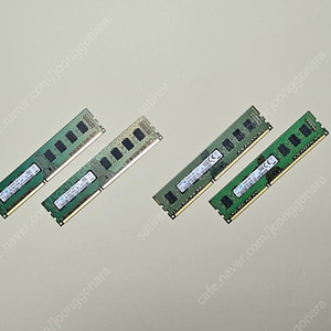 삼성 DDR3 8GB PC3-12800U (2개) / 삼성 DDR3 4GB PC3-10600U (2개)