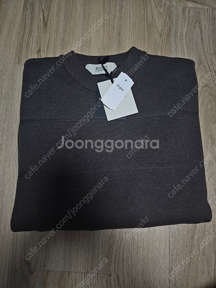 제냐 Zegna 니트 M사이즈 브라운색상 판매합니다.--1