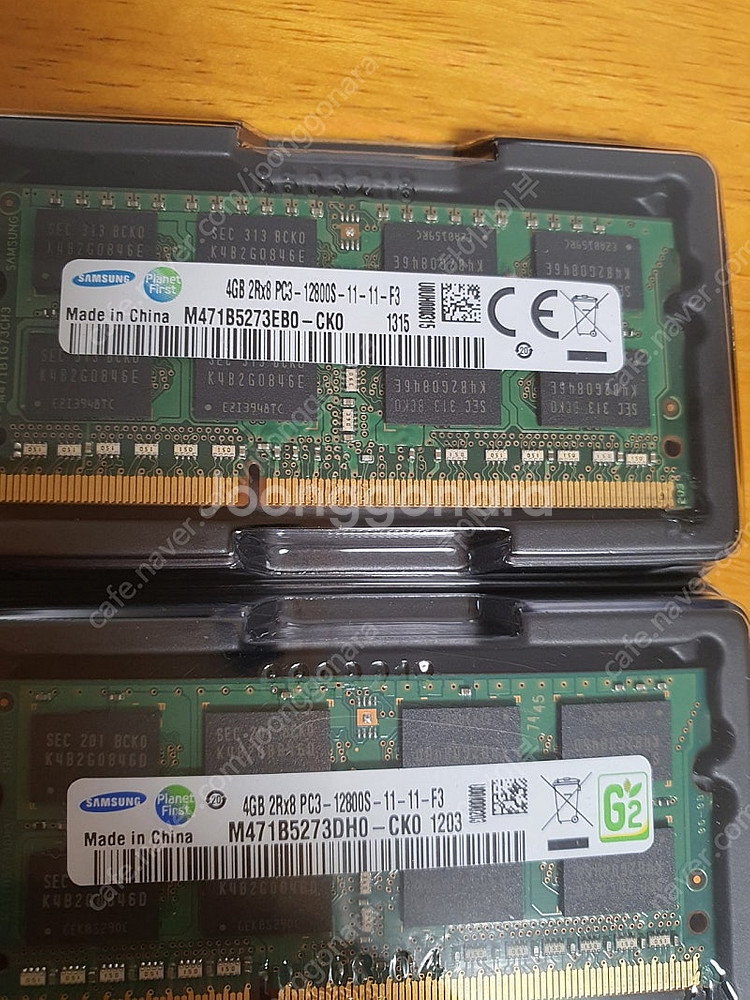 노트북램 삼성 ddr3 4G 2개--0