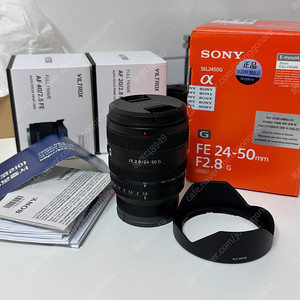 소니 24-50 f2.8 (SEL2450G) 풀프레임 렌즈 판매.