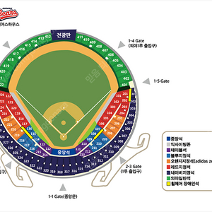 3/28 (금) 두산 VS 삼성 3루 블루 통로석 2연석