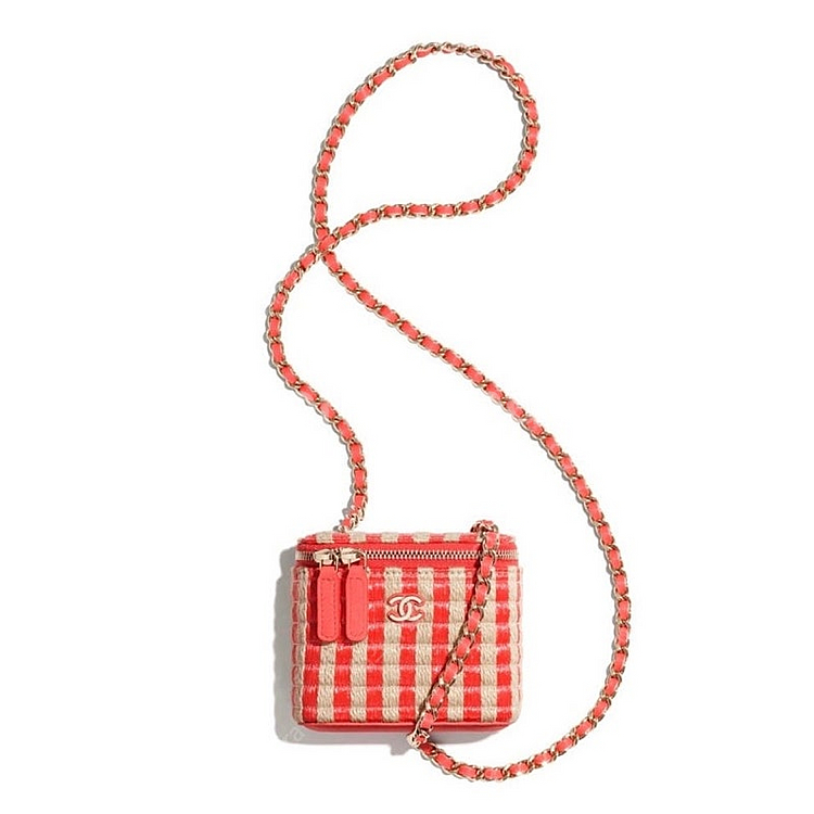 [럭스유] 샤넬 CC로고 스몰 베니티 라피아 체인백--7