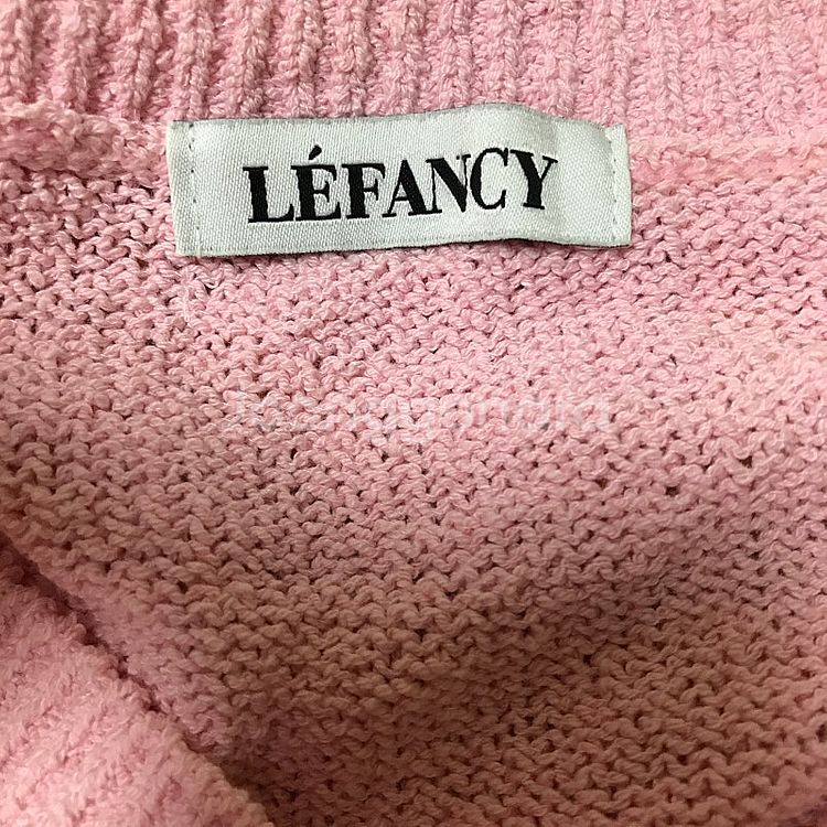LEFANCY 르팬시 딸기우유 크롭 트위드 가디건 헬더...--1