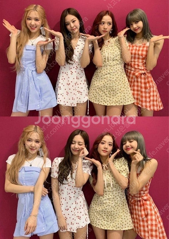 시눈 끌로에 원피스 블랙핑크 지수 착용--0