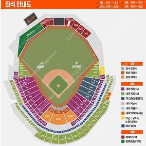 한화이글스 vs 기아타이거즈 3월30일(일) / 중앙지정석 4연석 통로석