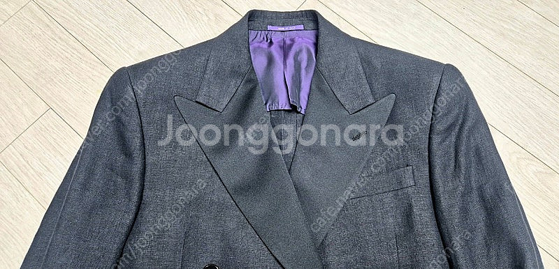 랄프로렌 퍼플라벨 린넨 블레이저 더블 자켓 올드머니--1