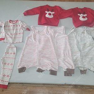 쌍둥이)후리스 우주복슬링백(키80-100)4장+내복상하2세트+산타 기모 맨투맨 2장-전부일괄