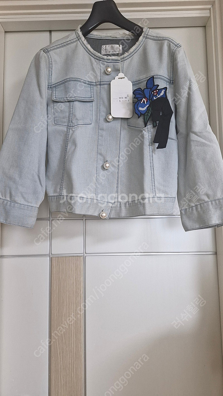 레니본 데님 자켓 한섬--0