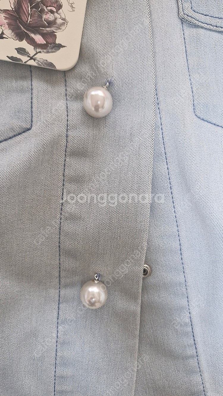 레니본 데님 자켓 한섬--4