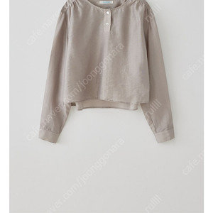 타낫 블라우스 Henly neck button blouse (gray)