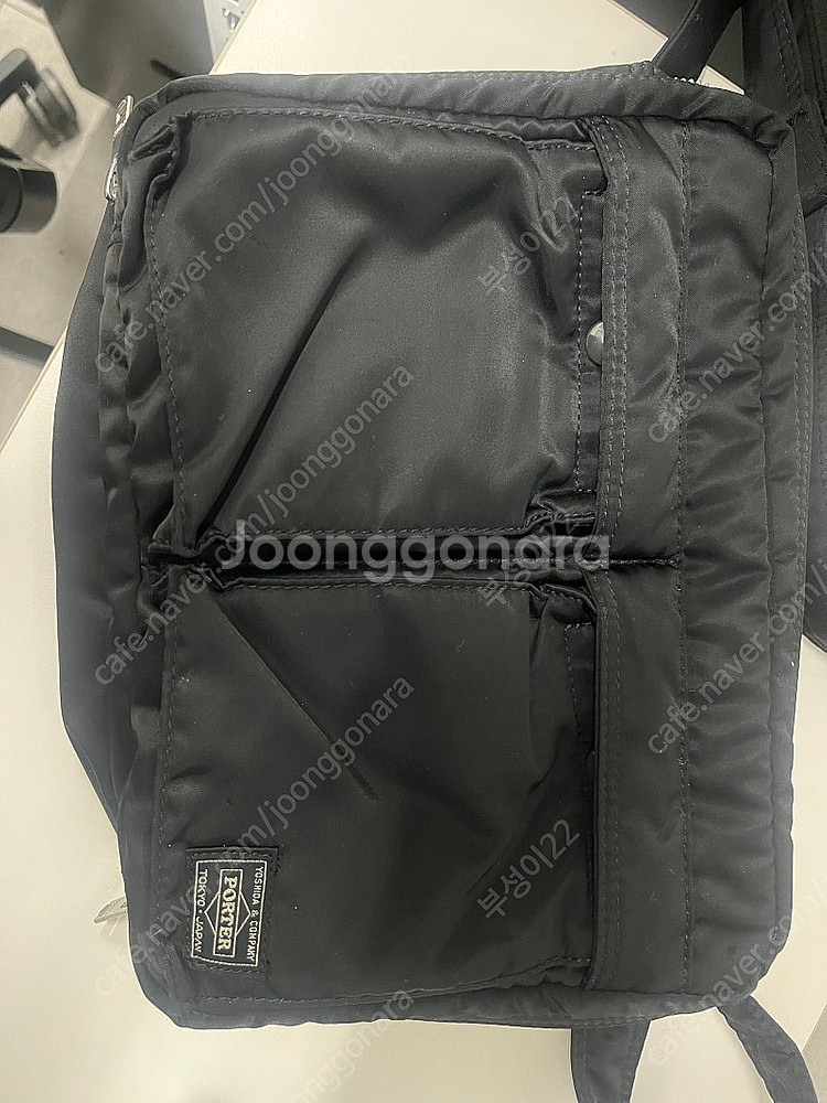포터 탱커 숄더백 L 블랙--0