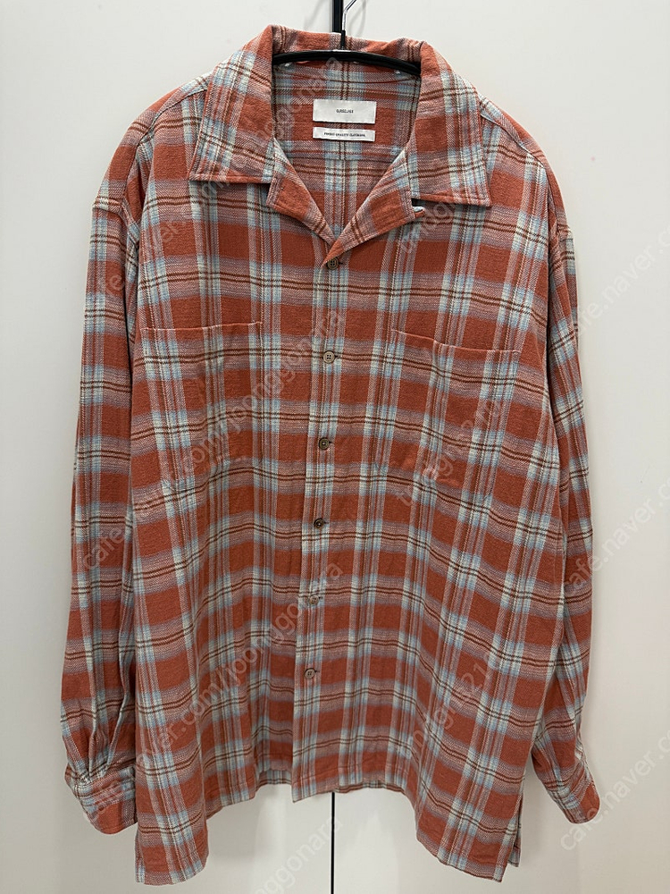 아워셀브스 빈티지 체크 셔츠 자켓 빈티지오렌지 2사이즈--2