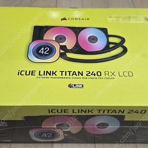 CPU 쿨러/ [CORSAIR] CORSAIR iCUE LINK TITAN 240 RX LCD[화이트] (미개봉)