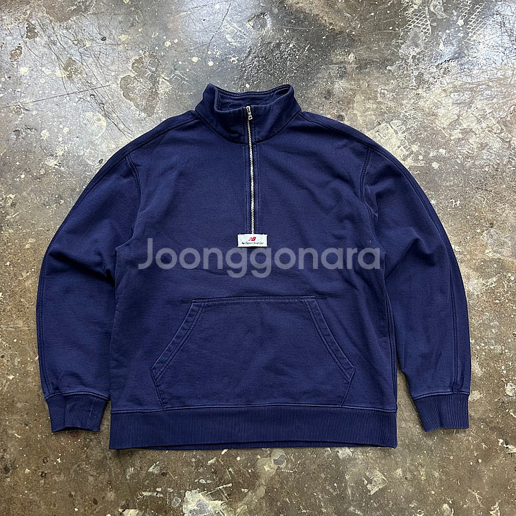 M) 뉴발란스 하프집업 맨투맨 티셔츠 스웻셔츠 맨투맨티--1