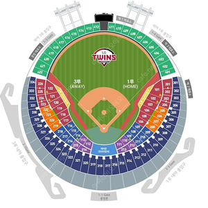 잠실야구장 한화 3/26 3루네이비 326 n열 통로 2연석 일괄