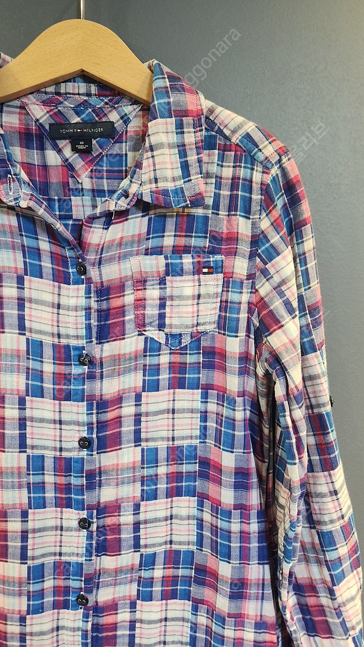 타미힐피거 칠드런 타미 키즈 체크 셔츠 원피스 10Y / 140 이미지