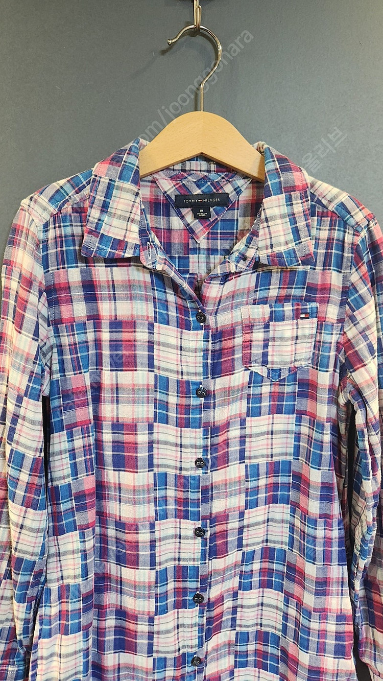 타미힐피거 칠드런 타미 키즈 체크 셔츠 원피스 10Y / 140 이미지