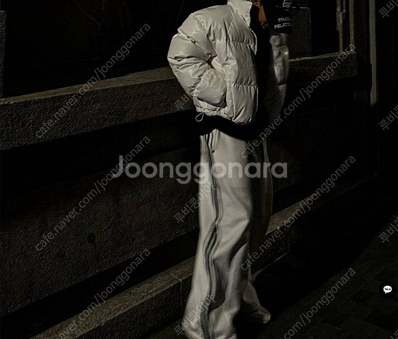 리벳 트랙 라인 커브드 스웻 팬츠 30~34--1