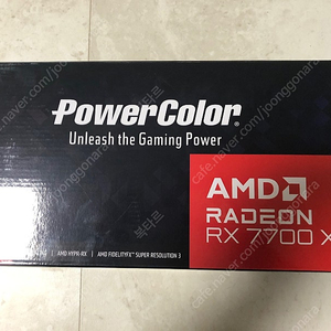 파워컬러 라데온 rx 7700xt 그래픽카드 팔아요