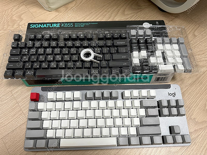로지텍 K855 무선 키보드 (측각키캡만 포함)--0