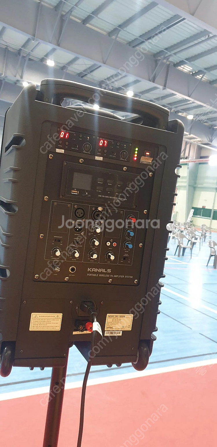 무선충전용포터블스피커 마이크2개포함 BK1050N--1