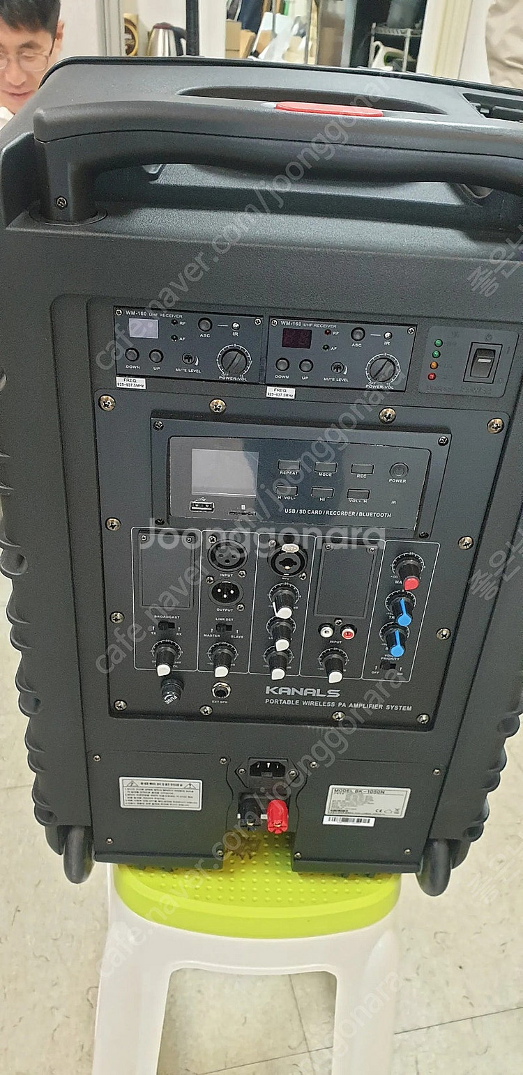 무선충전용포터블스피커 마이크2개포함 BK1050N--2