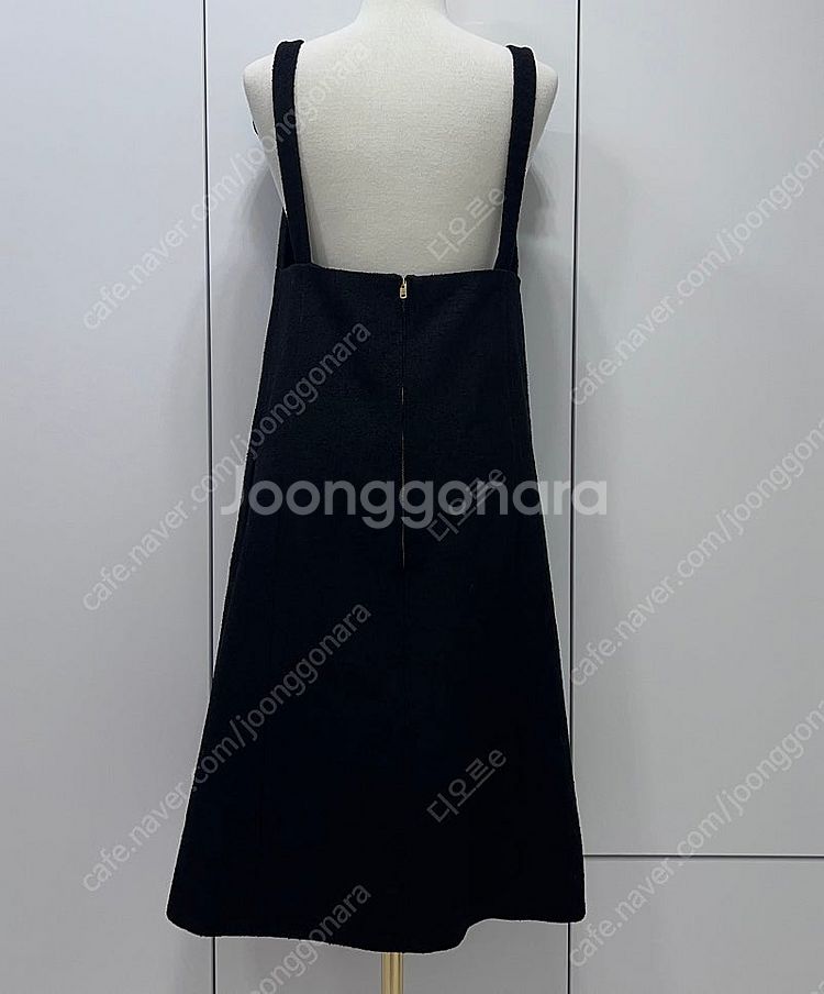 정품 DIOR 디올 블랙 부클레 뷔스티에 원피스 40--1